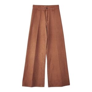 H&M Brown Wide Leg Denim Trouser Jeans Women's Size 4 NEW